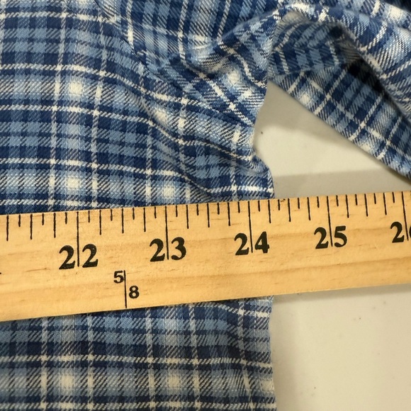 Vineyard Vines Performance Tucker Shirt Men's Extra Large Slim Fit Plaid Blue - Picture 4 of 5